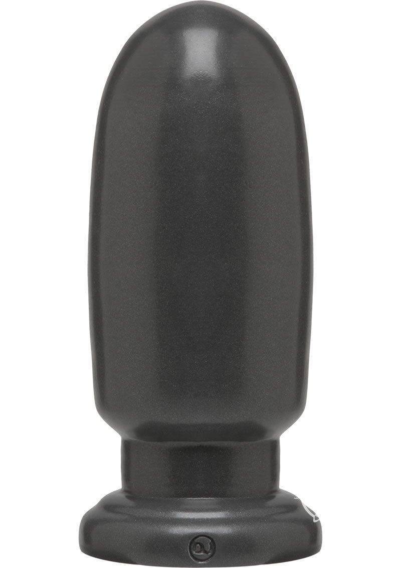 American Bombshell Shell Shock Anal Plug - Grey/Gun Metal - Large