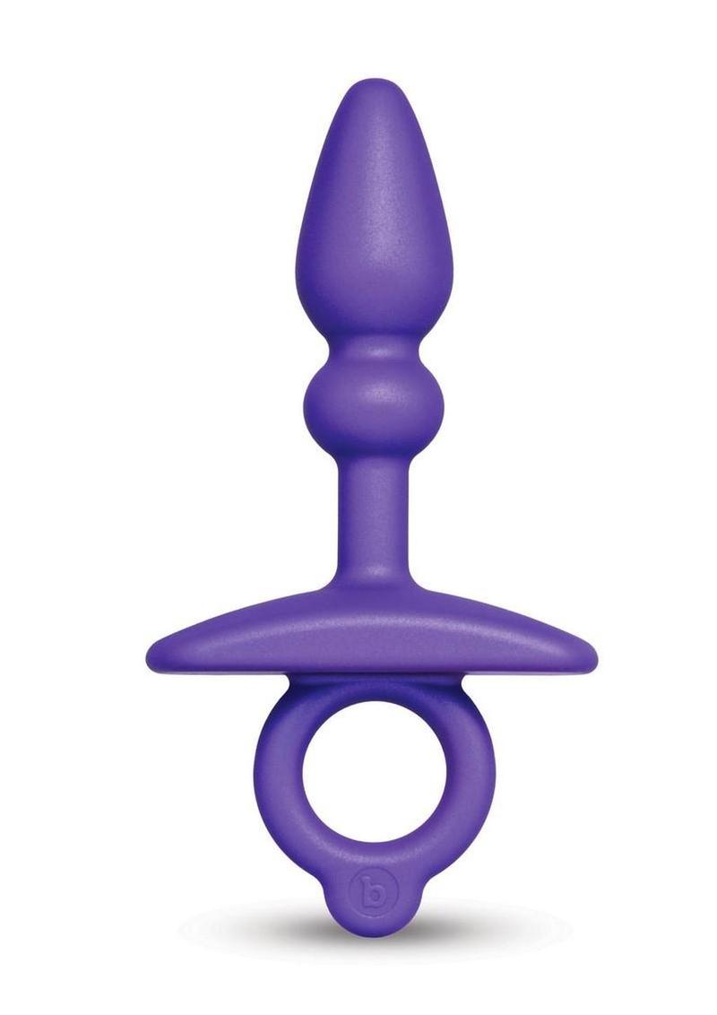 B Vibe Butties Dart Silicone Anal Plug - Purple