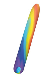 Bang Rainbow Rechargeable Silicone Vibrator - Multicolor
