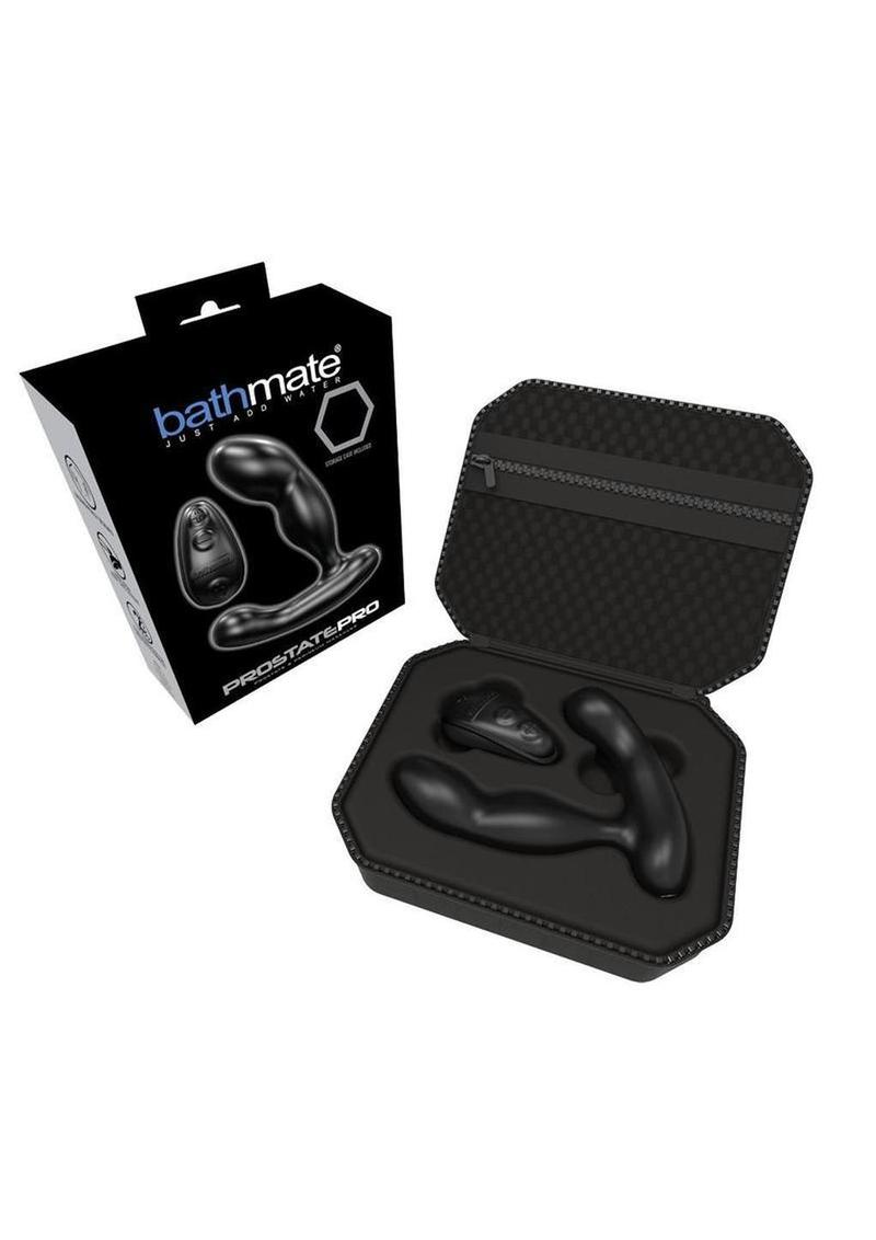 Bathmate Prostate Pro Rechargeable Silicone Prostate Massager with Remote Control - Black