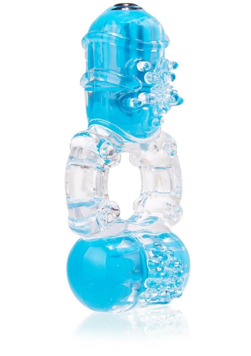Color Pop Big O 2 Silicone Double Vibrating Cock Ring Waterproof