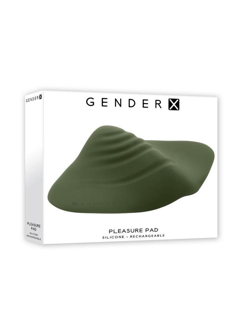 Gender X Pleasure Pad Rechargeable Silicone Clitoral Stimulator - Green