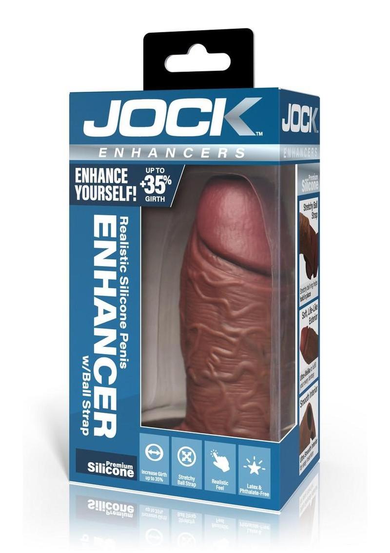 Jock Enhancers Silicone Penis Extension Sleeve - Chocolate