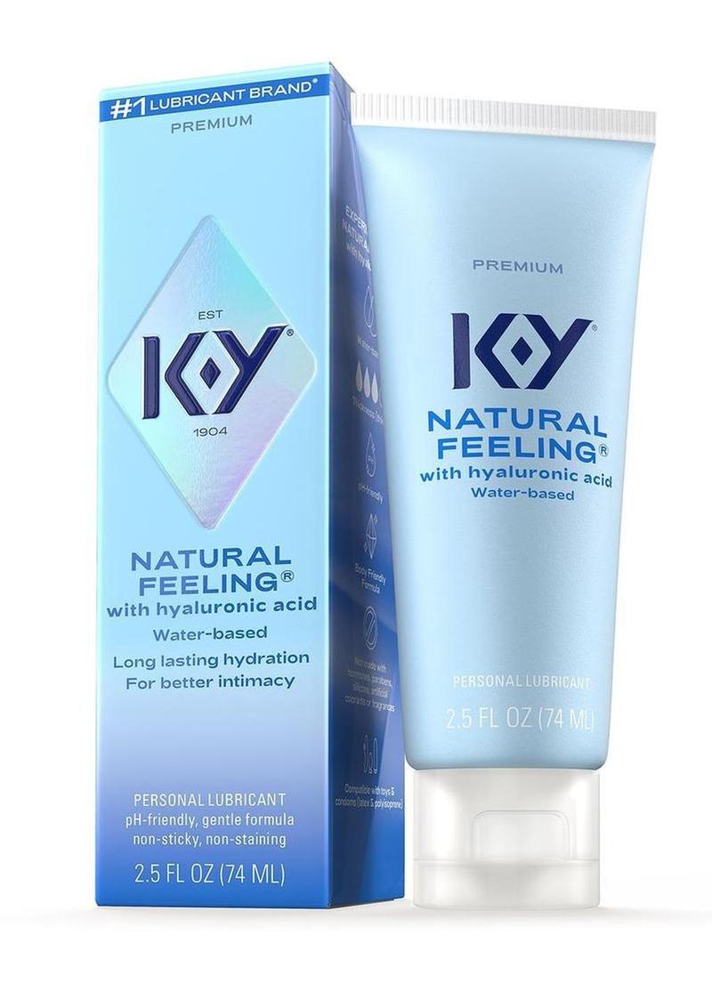 K-Y Hydrate Natural Feeling Moisturizing Water Based Lubricant with Hyaluronic Acid - 2.5oz