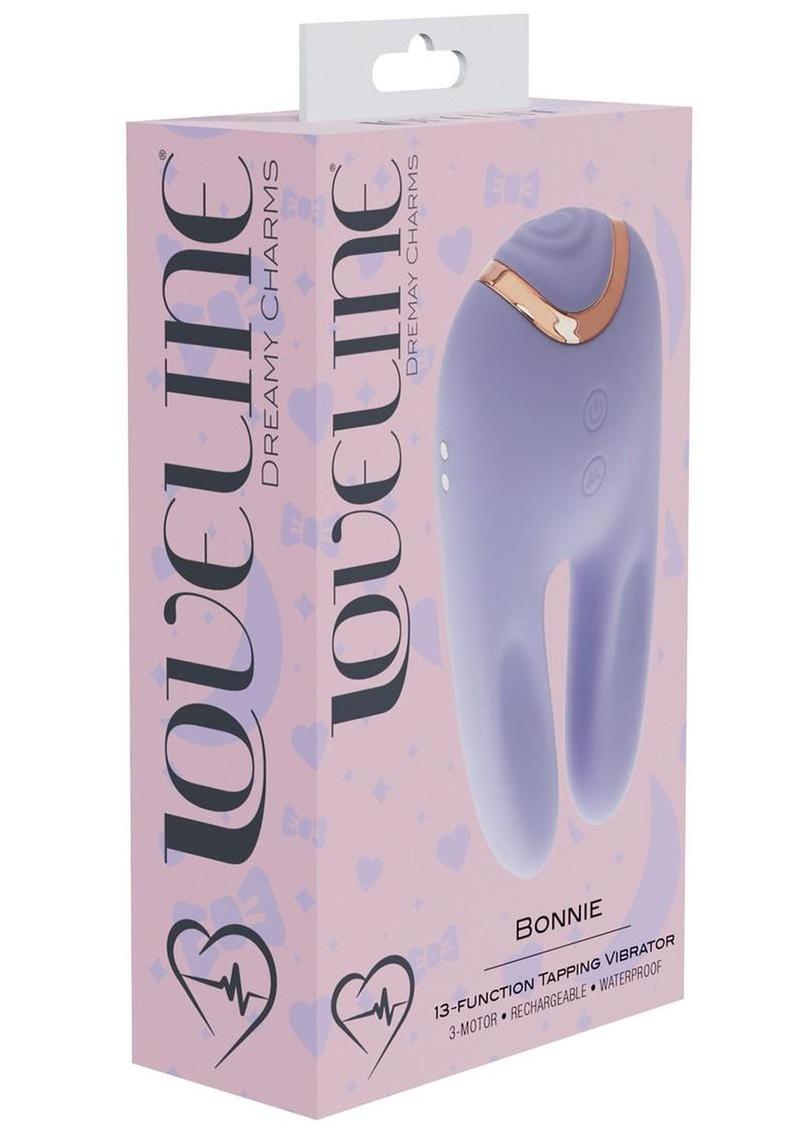 Loveline Bonnie Airtaptech 13 Function Rechargeable Double End Vibrator - Lavender/Purple