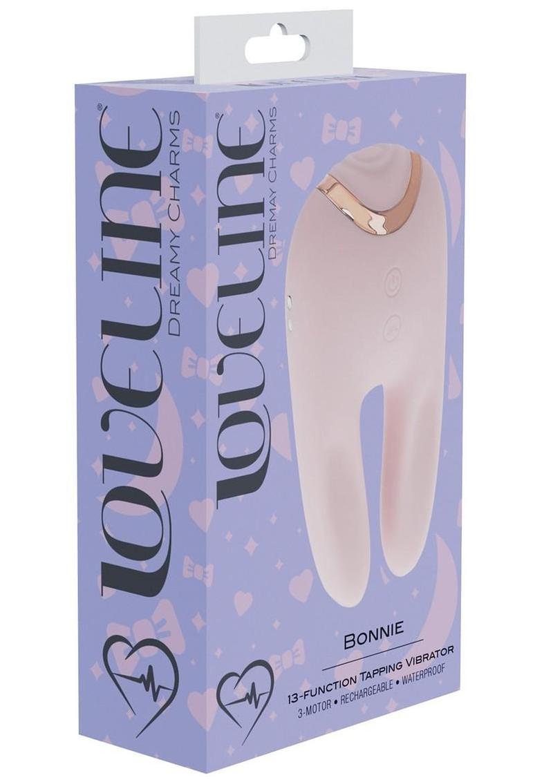 Loveline Bonnie Airtaptech 13 Function Rechargeable Double End Vibrator - Pink