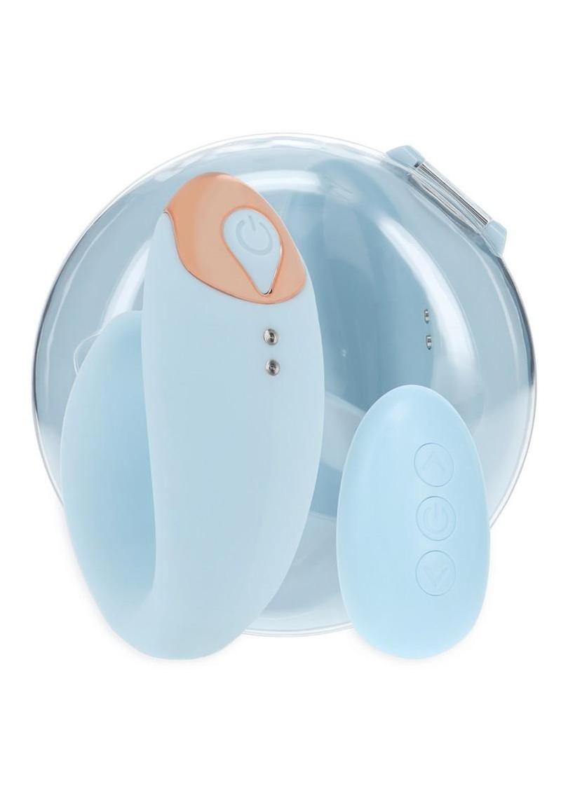 Loveline Darling Daydream 10 Function Rechargeable Silicone G-Spot and Clitoral Vibrator - Blue