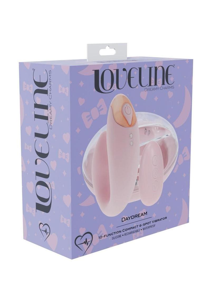 Loveline Darling Daydream 10 Function Rechargeable Silicone G-Spot and Clitoral Vibrator - Pink