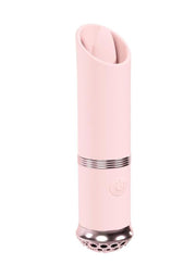 Loveline Luxe Silicone Rechargeable 10 Function Mini Lipstick Vibrator - Pink