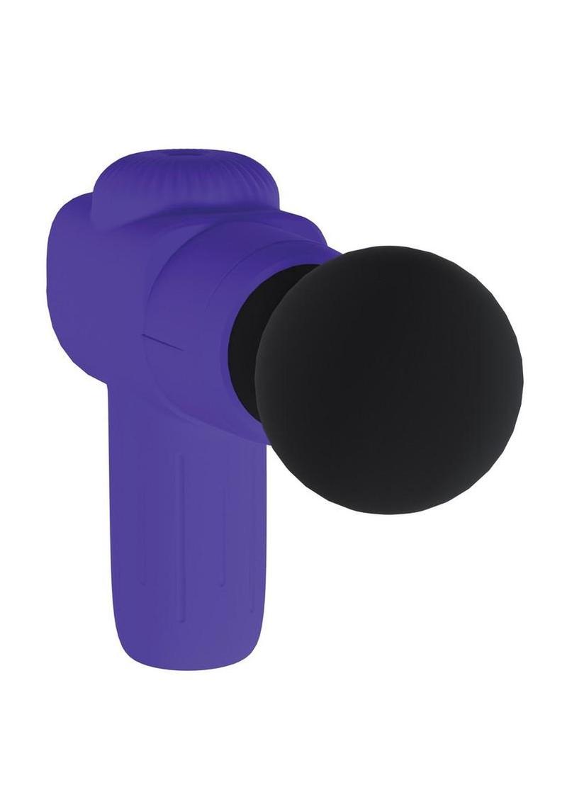 Loveline Microboost 10 Function Vibrating Rechargeable Silicone Massager - Purple