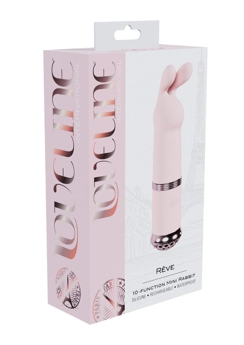 Loveline Reve 10 Function Silicone Rechargeable Mini Rabbit - Pink