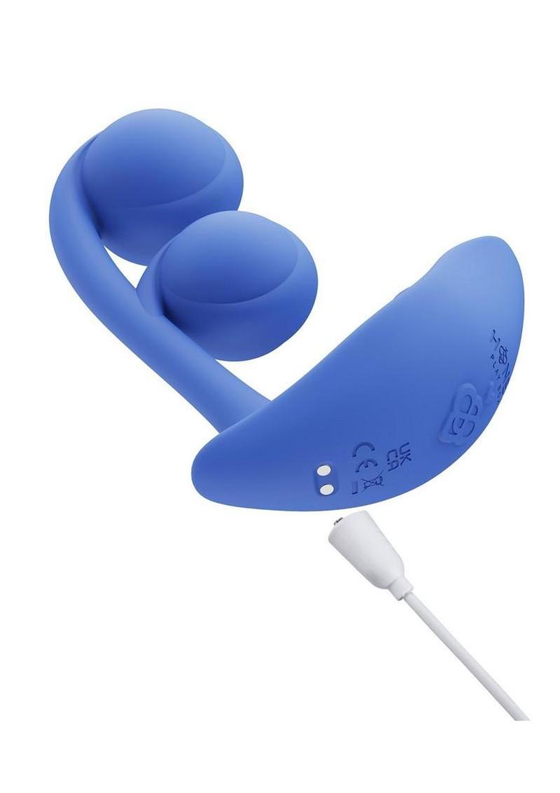 Melody Pressure Sensing App-Controlled Rechargeable Silicone Twin Balls Clit and G-Spot Vibrator