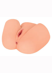 Mistress Zoe Vibrating Bioskin Jackhammer Stroker - Pussy and Ass - Vanilla