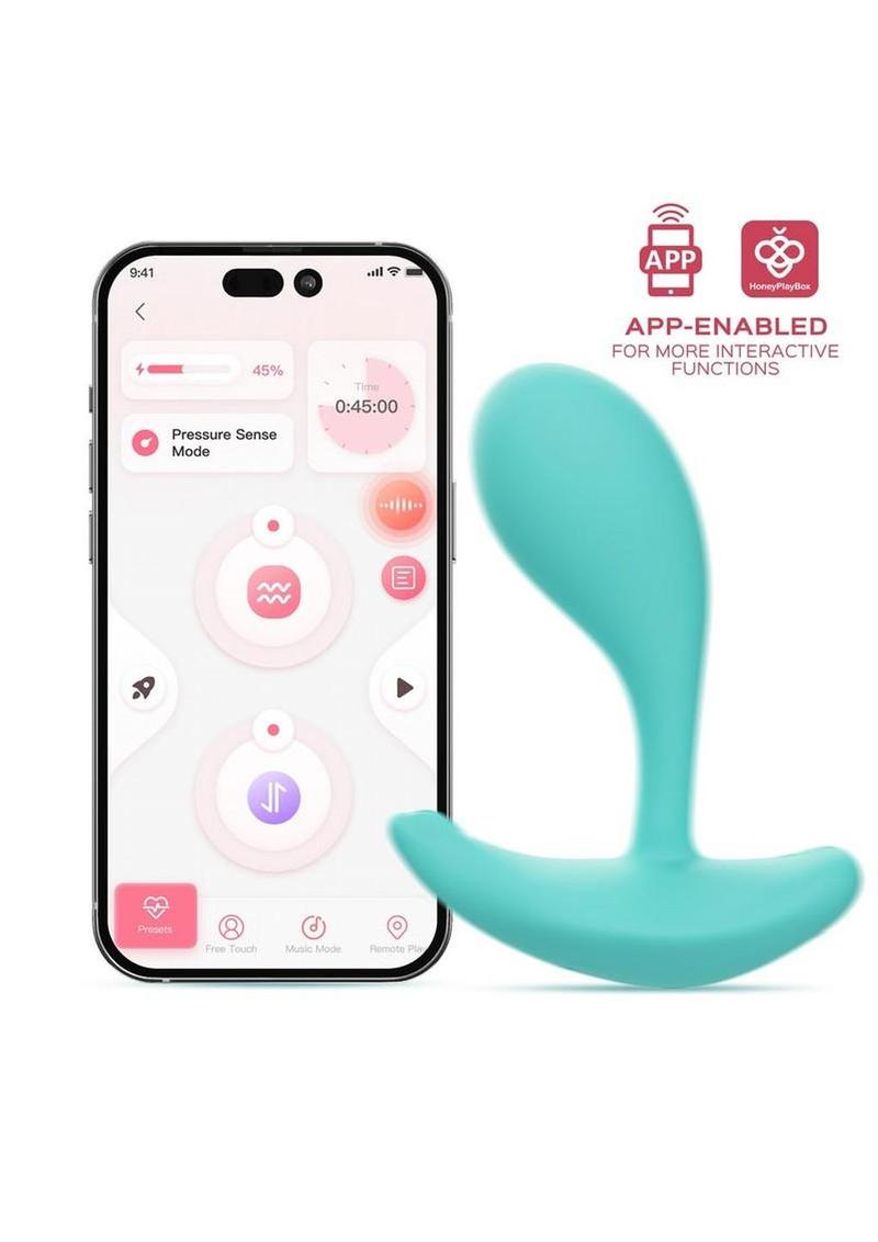 Oly 2 Pressure Sensing App Enabled Wearable Rechargeable Silicone Clit and G-Spot Vibrator