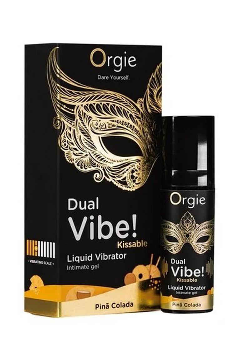 Orgie Dual Vibe Kissable Liquid Vibrator Gel - Pina Colada