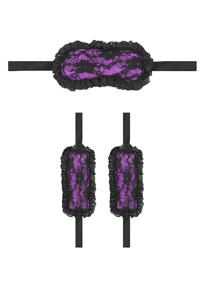 Ouch! Kits Introductory Bondage Kit #7 - Purple - 2 Piece Kit