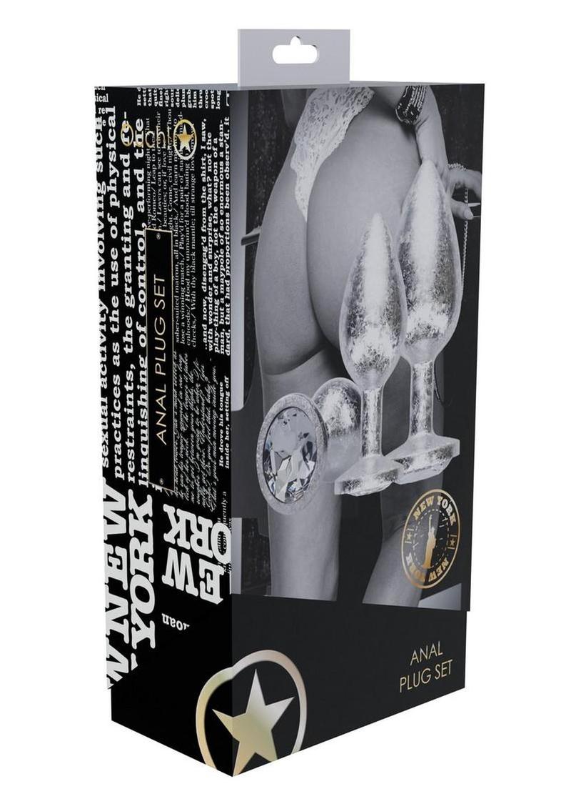 Ouch New York Coll Plug - Silver - Set