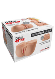 Pipedream Extreme Toyz Rechargeable Dirty Talk Interactive Fuck Me Silly Vibrating Masturbator - Pussy - Flesh/Vanilla