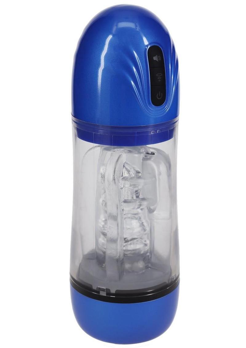 Pumped Sonicpull 10 Function Suction Vibration Multimedia Enhanced Rechargeable Masturbator - Metallic