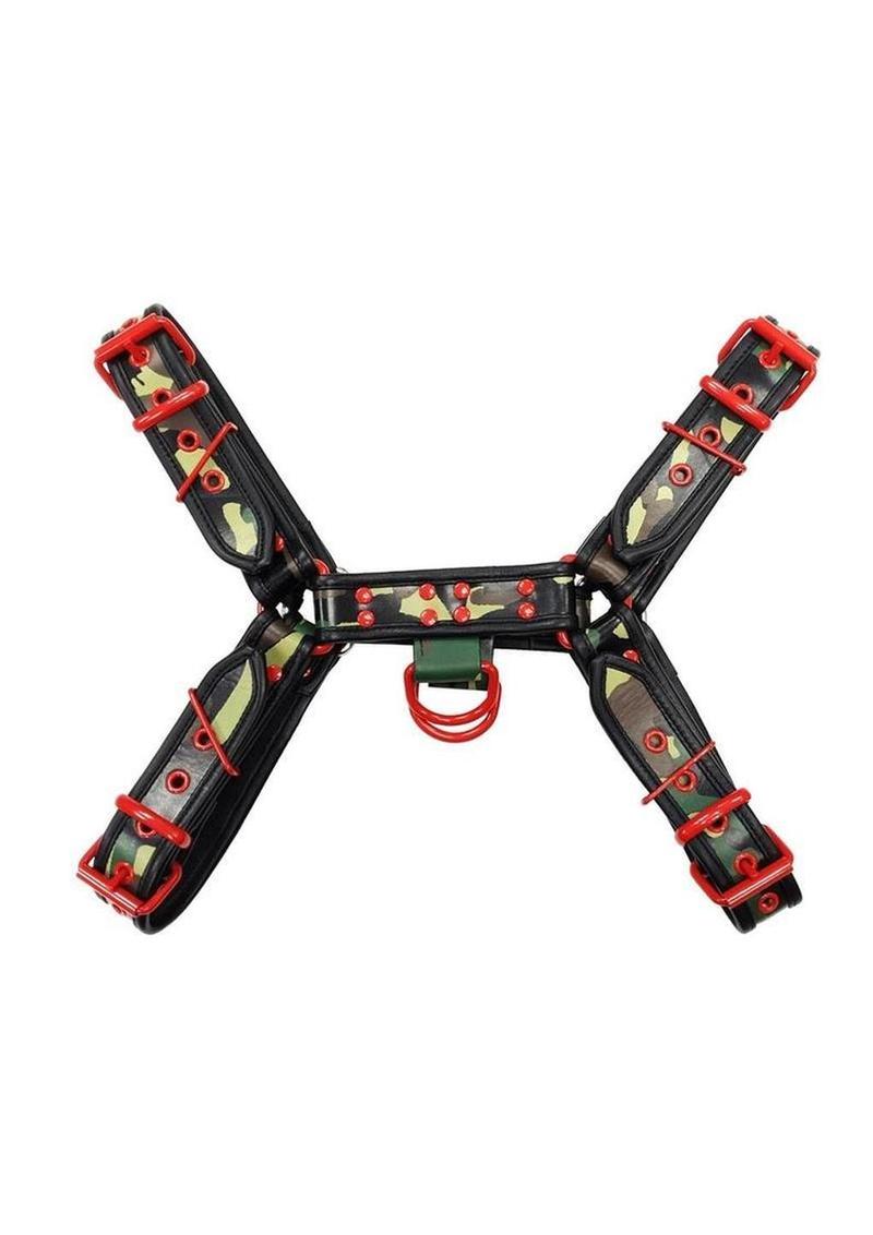 Rouge Harness Camo with Red Accessories - Multicolor - XLarge
