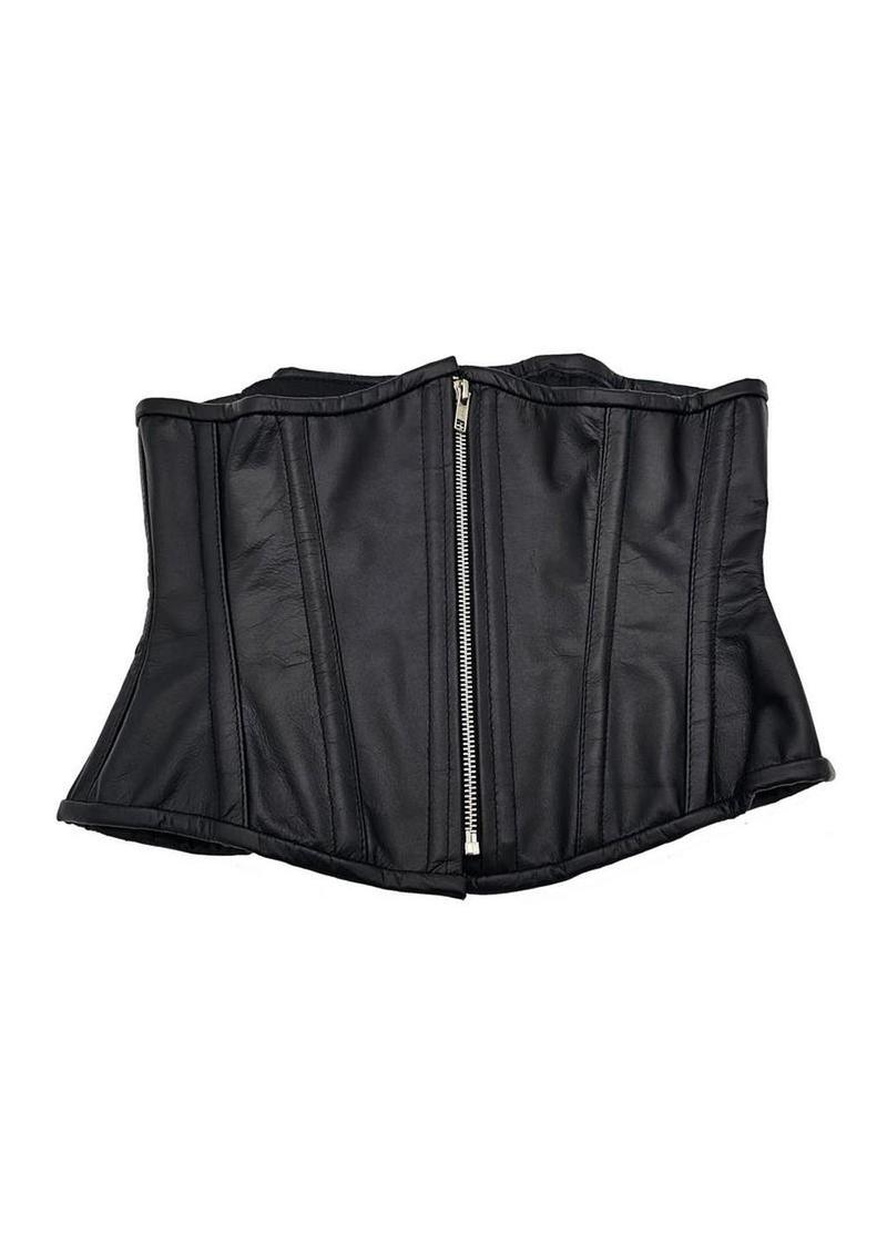 Rouge Leather Corset - Black - Medium/Small