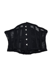 Rouge Mesh Corset - Black - Medium/Small