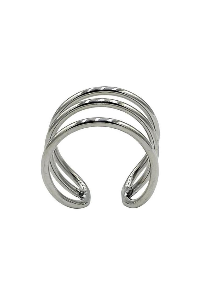 Rouge Stainless Steel Triple Wire Glans Ring
