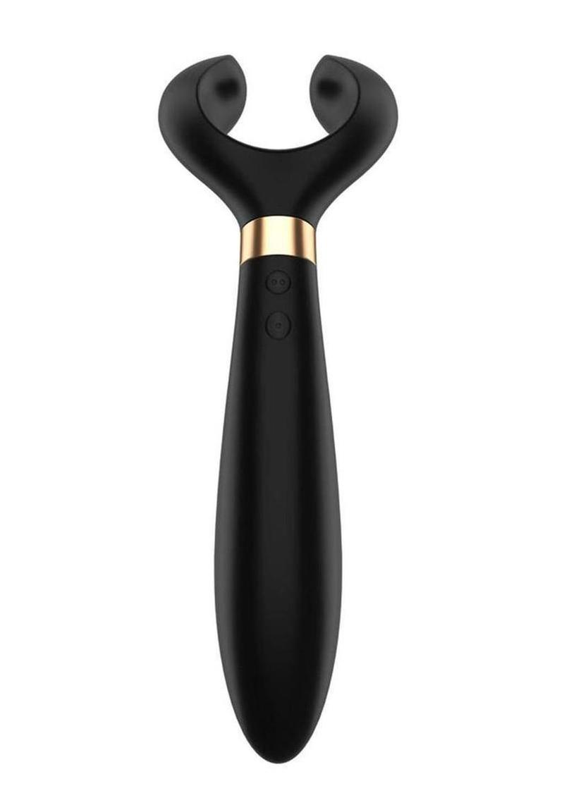 Satisfyer Endless Fun Silicone Magnetic USB Recharge Multifunctional Vibrator Waterproof - Black