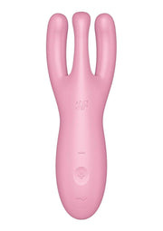 Satisfyer Threesome 4 Rechargeable Silicone Vibrator - Pink