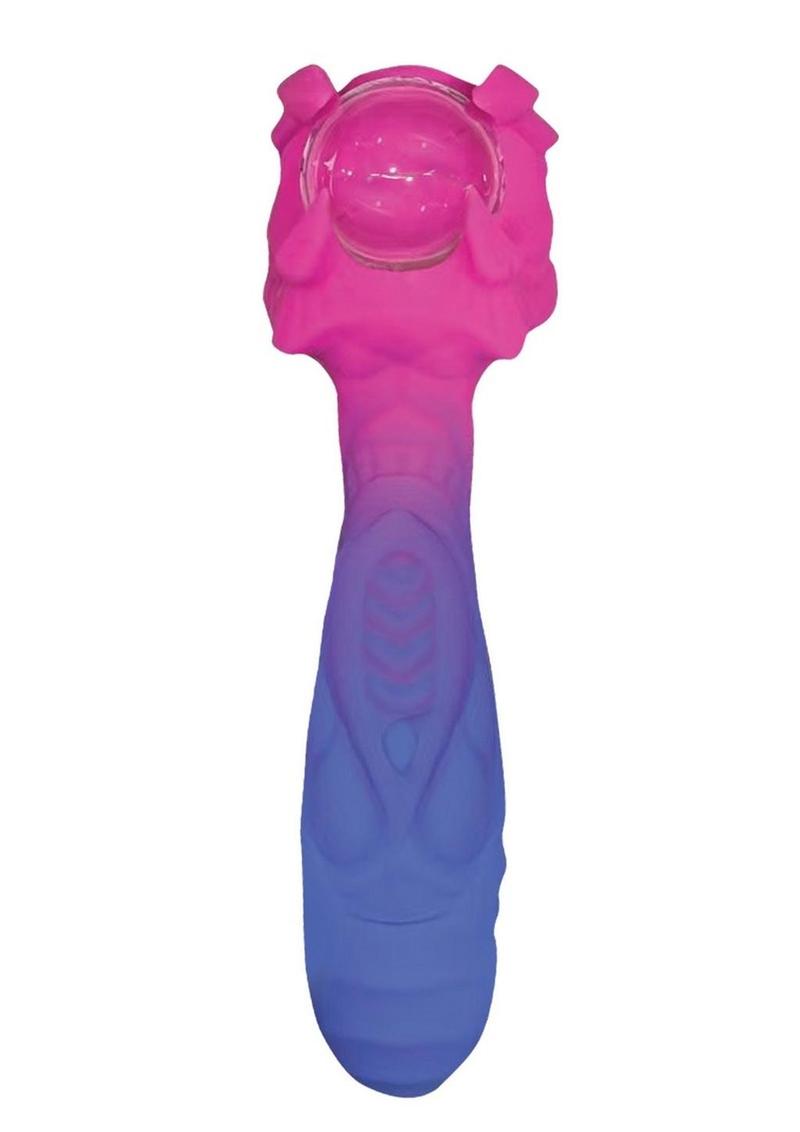 Stardust Orions Eye Silicone Rechargeable Vibrating Dildo - Purple