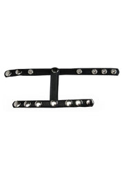 Strict Leather Snap-On Cock and Ball Harness - Black