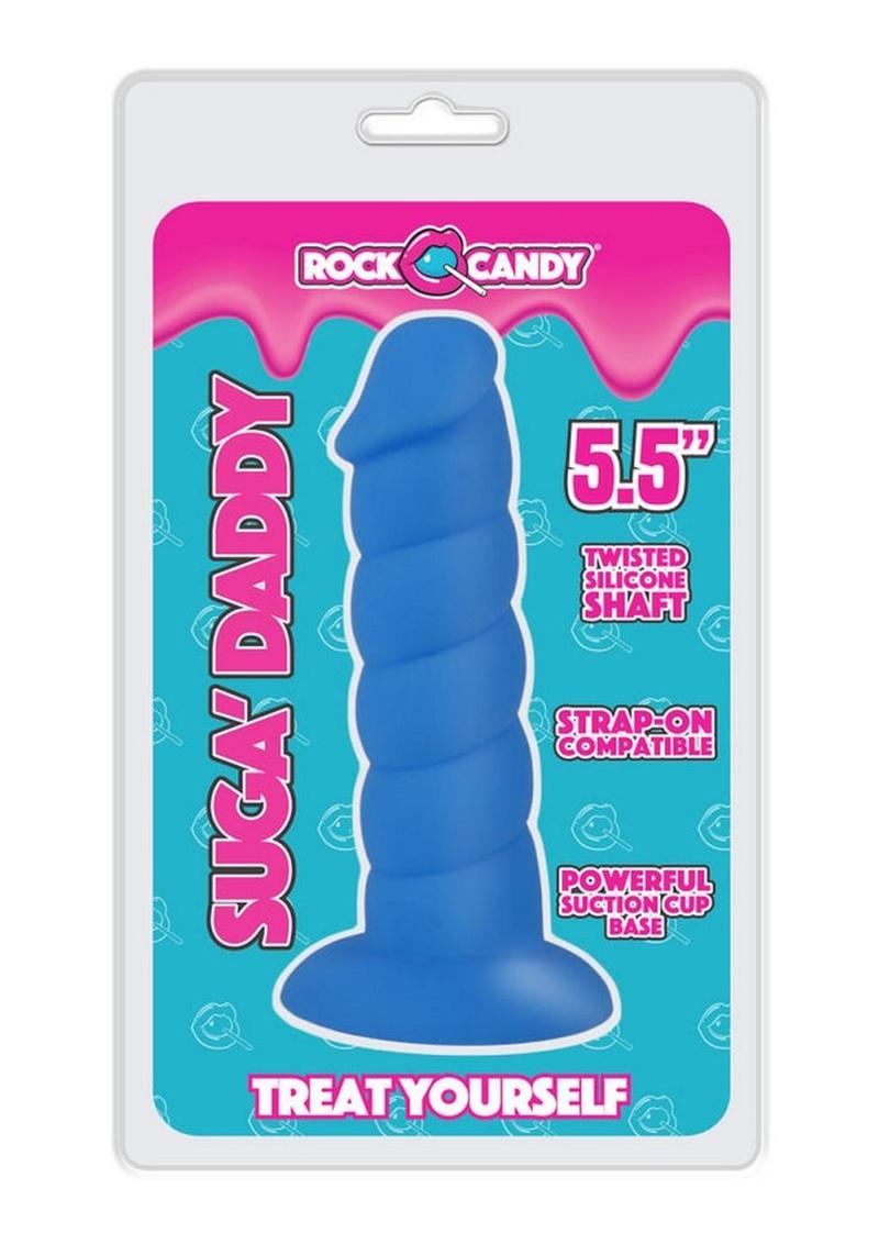 Suga' Daddy Silicone Dildo - Blue - 5.5in