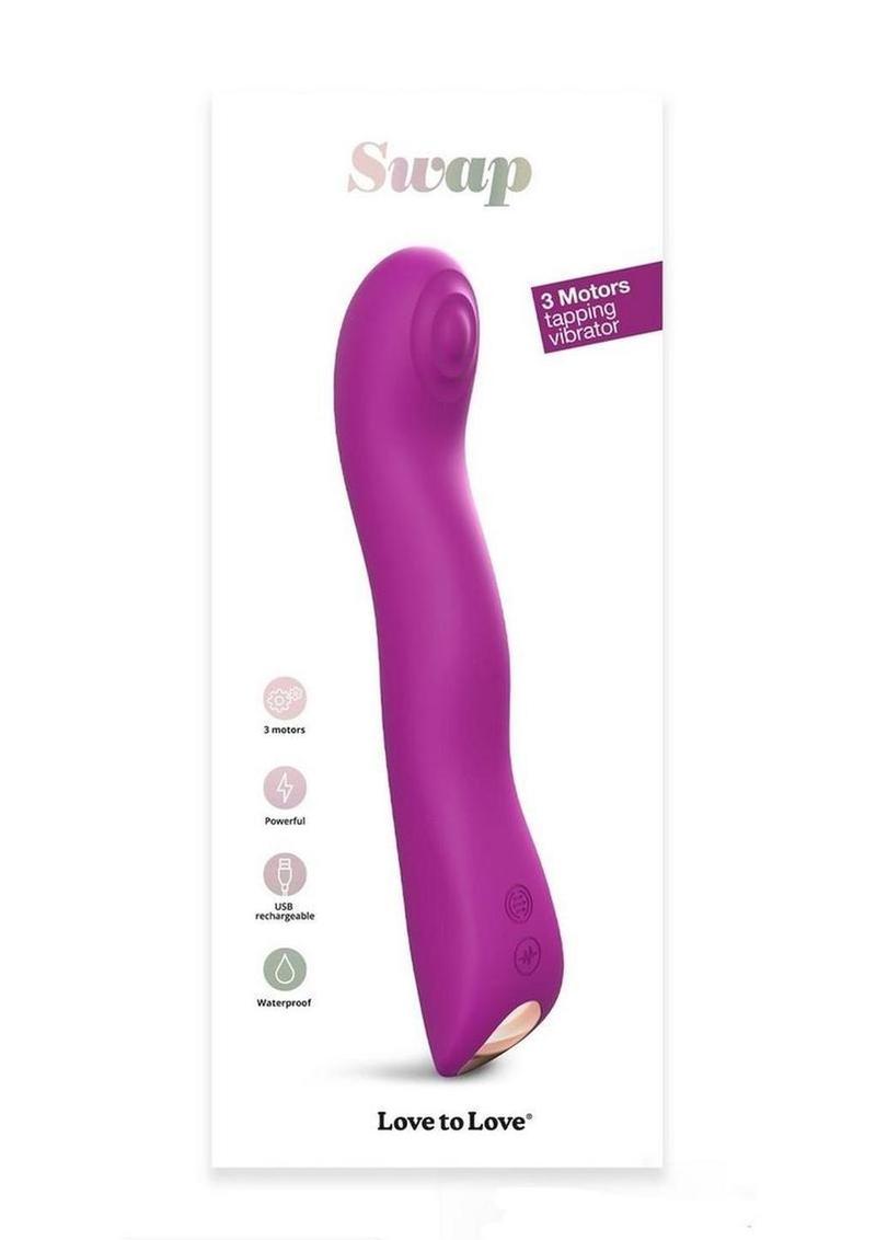 Swap Rechargeable Silicone Vibrator - Sweet Orchid - Purple
