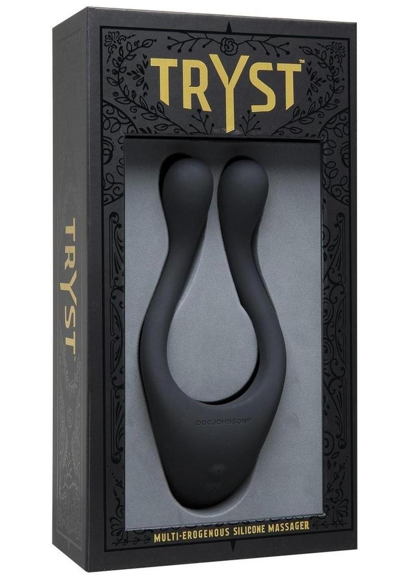 Tryst Rechargeable Multi Erogenous Zone Silicone Massager Waterproof - Black