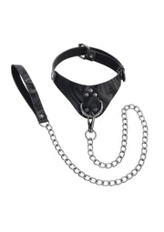 Velvet Noir Collar and Leash - Black