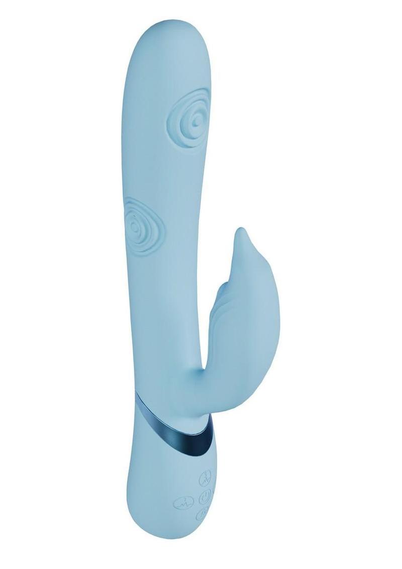 Vive Pallina Rechargeable Silicone Triple Motor G-Spot Vibrating and Tapping Beads Clit Stimulator