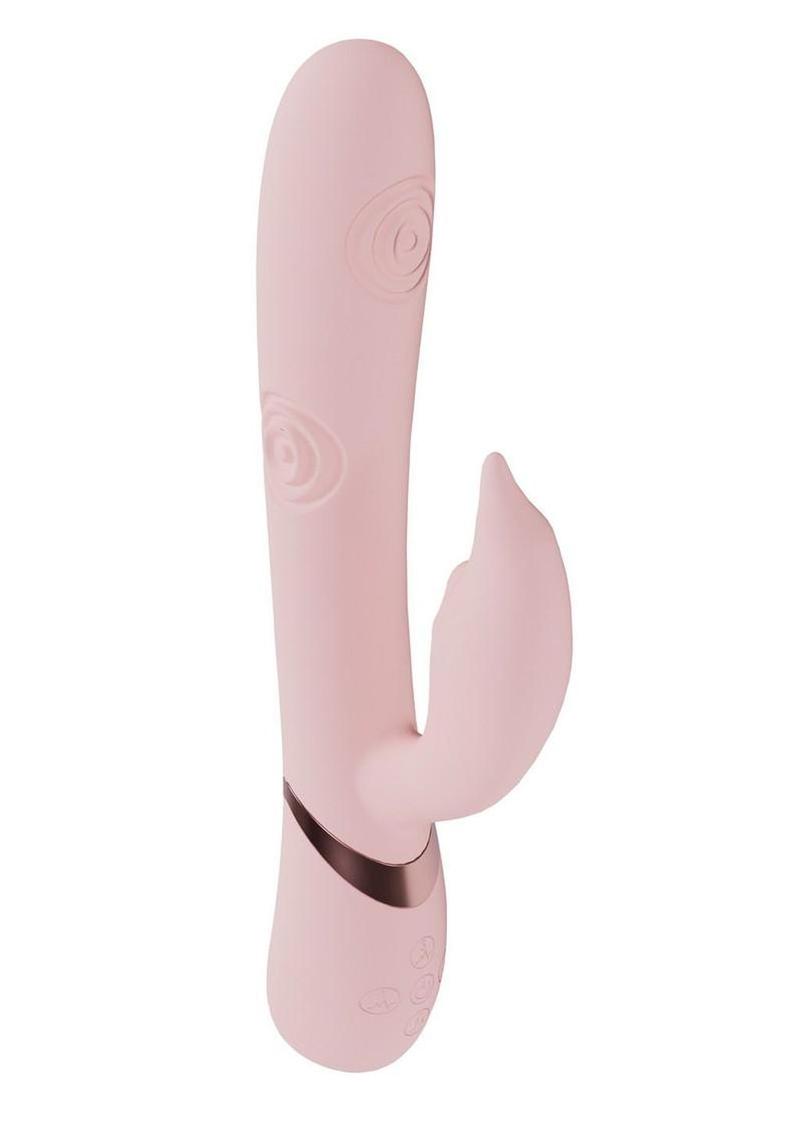 Vive Pallina Rechargeable Silicone Triple Motor G-Spot Vibrating and Tapping Beads Clit Stimulator