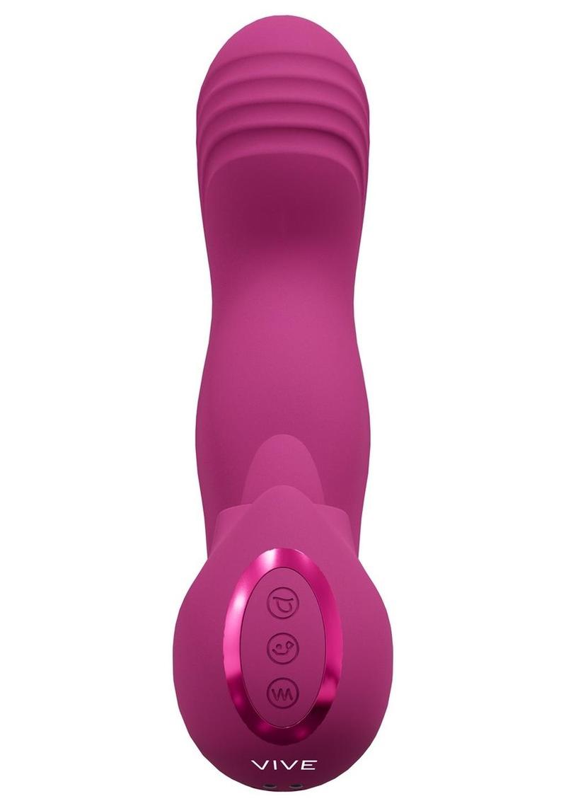 Vive Riko Rechargeable Silicone Triple Motor G-Spot Finger Motion Vibrator