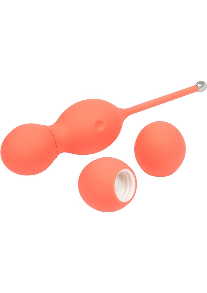 We-Vibe Bloom Vibrating Kegel Balls - Coral/Orange