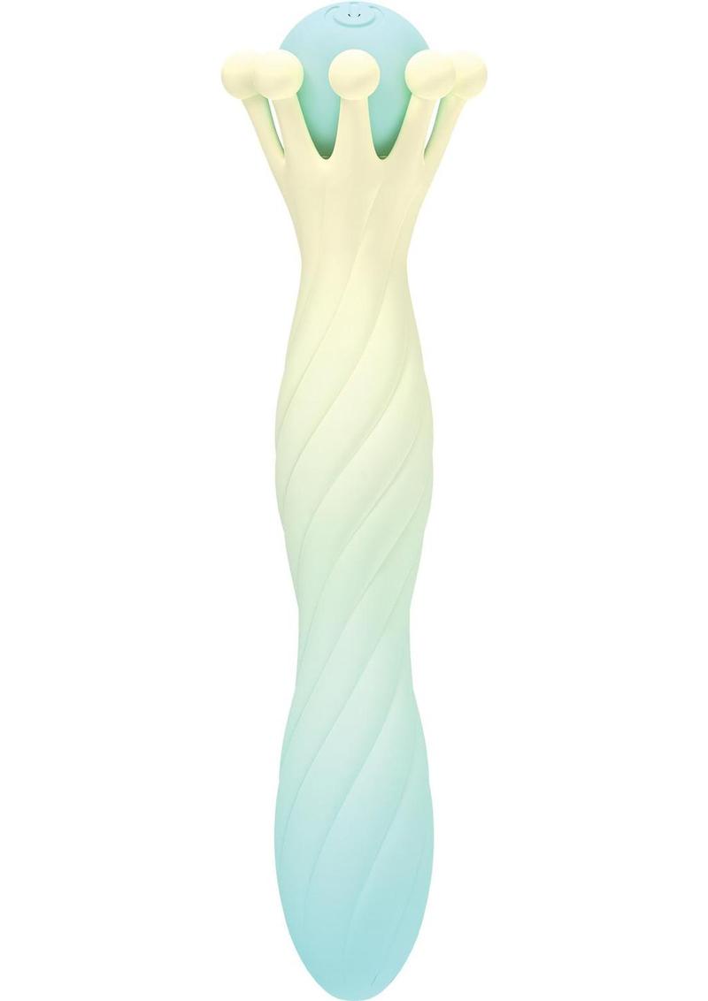 Wet Dreams Crown Jewel Rechargeable Silicone Crown Scepter Vibrating Wand - Multicolor