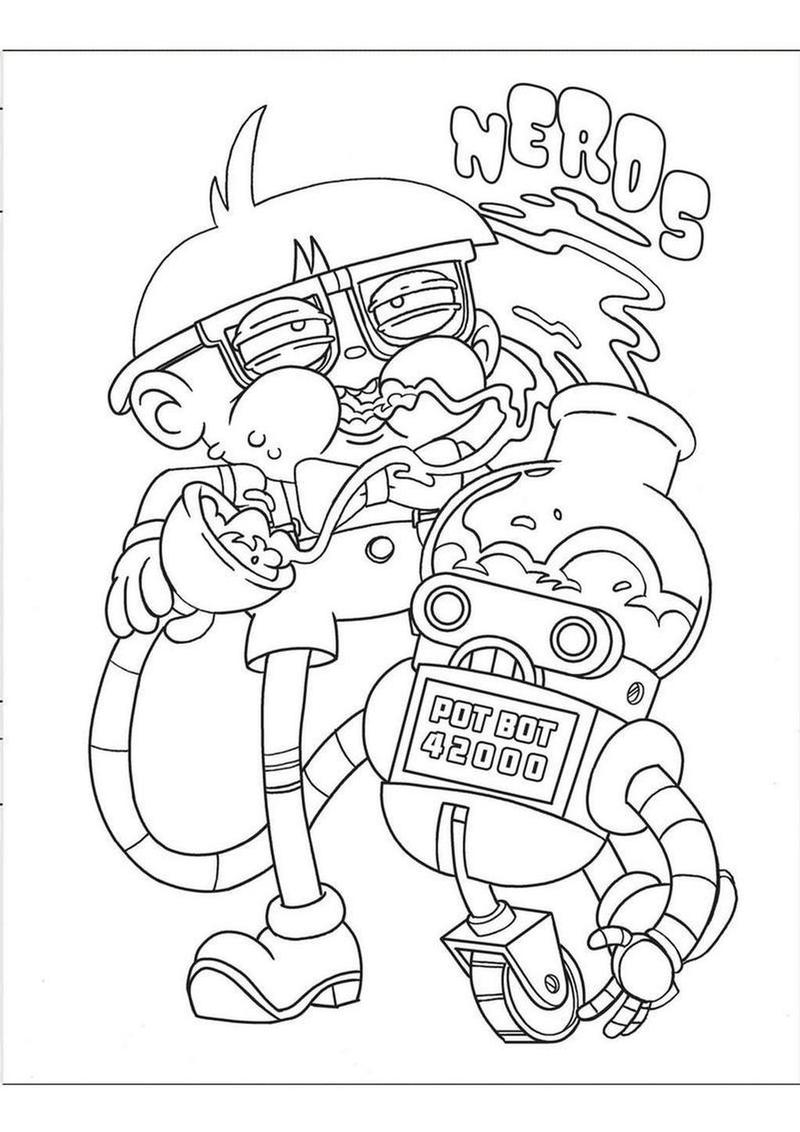 Who Smokes Weed? Coloring Book