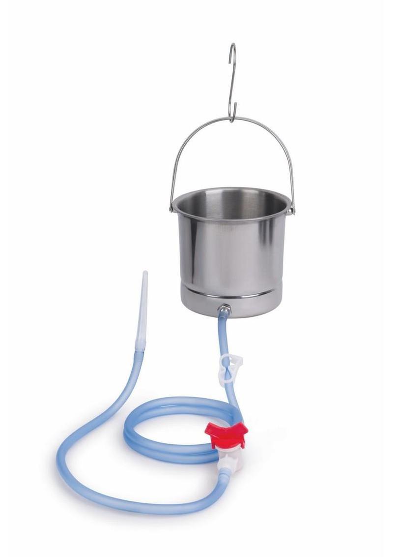 Aquaclean Stainless Steel Bucket Mate Set with Interchangeable Nozzle - 8 Piece