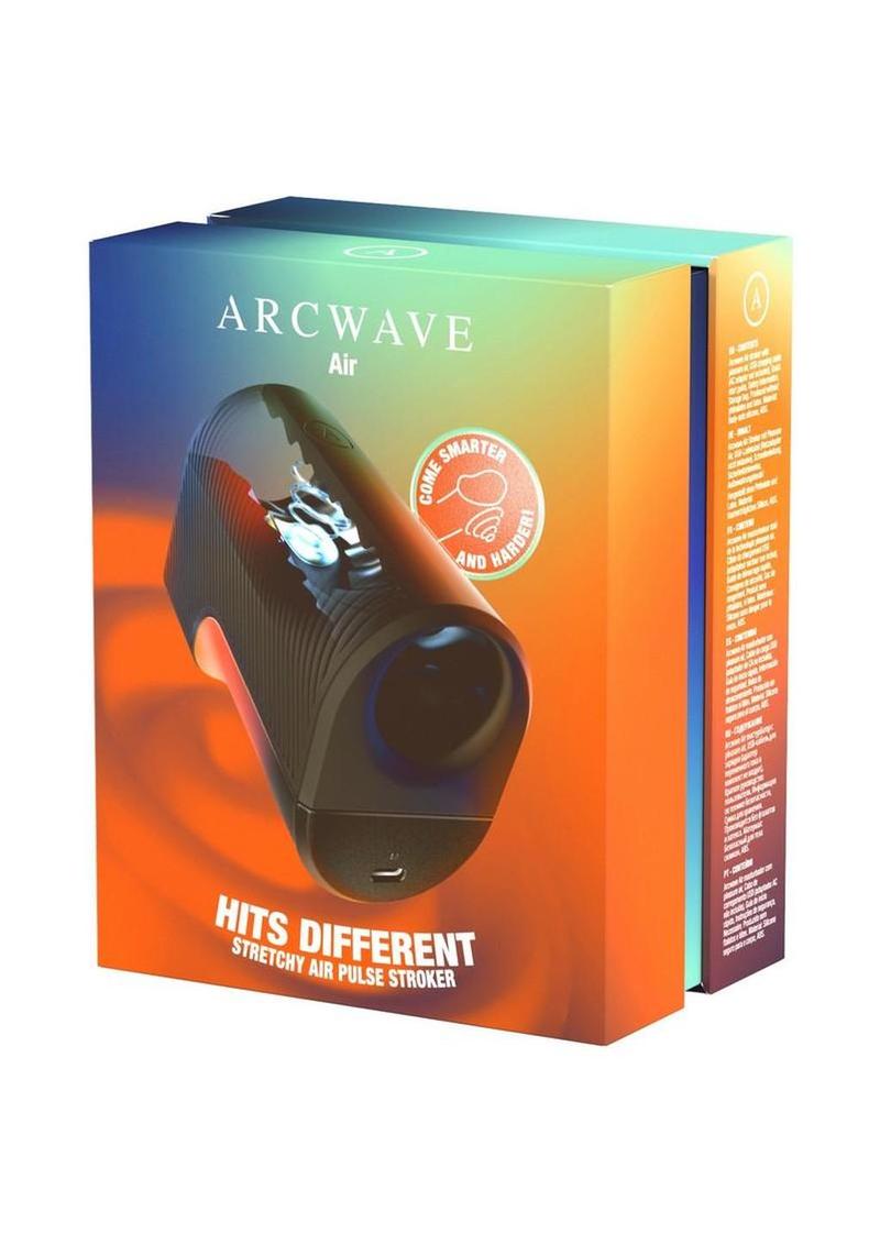 Arcwave Air Rechargeable Silicone Pulse Waves Stroker - Black