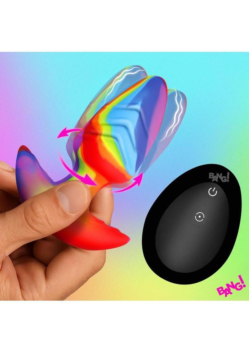 Bang Rotating and Vibrating Rechargeable Silicone Butt Plug