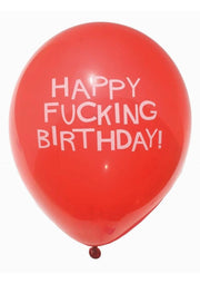 Candyprints X-Rated Birthday Balloons - Assorted Colors - 8 Per Bag