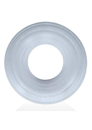 Hunkyjock Roto Grooved Gripper Ribbed Cockring - Clear Steam - Clear