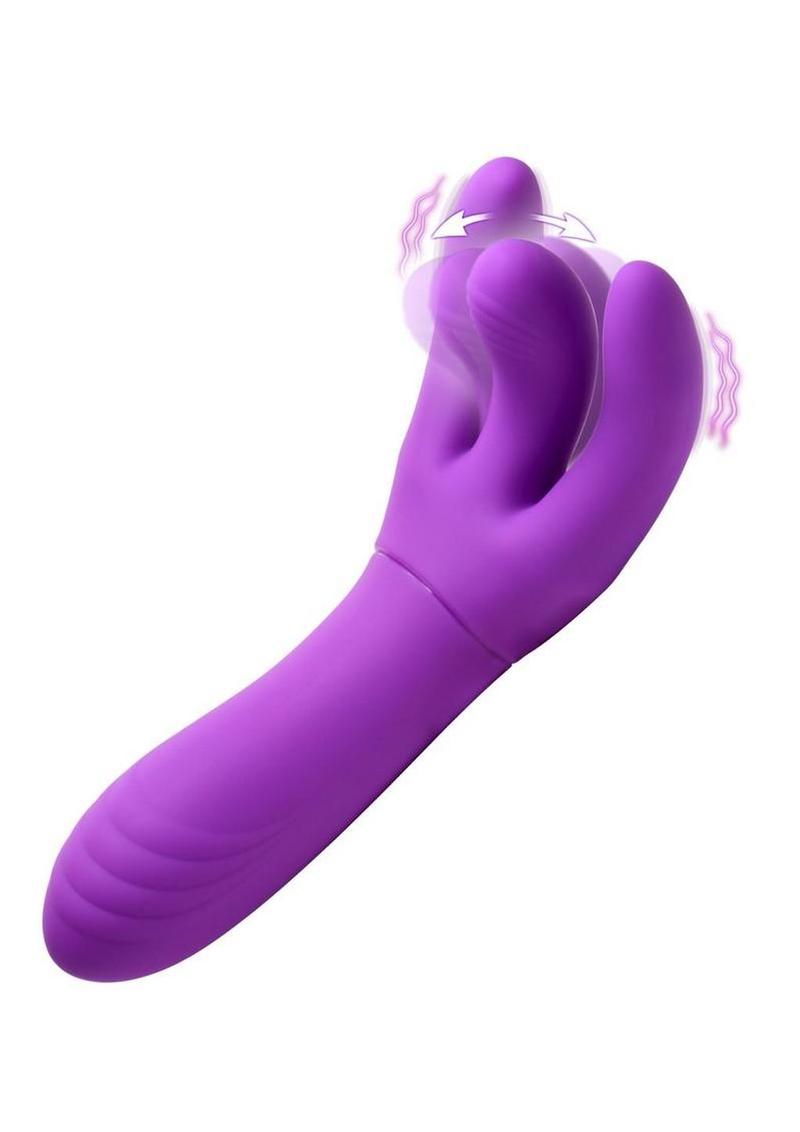 Inmi Velvet Touch Come-Hither G-Spot Rechargeable Silicone Vibrator - Purple