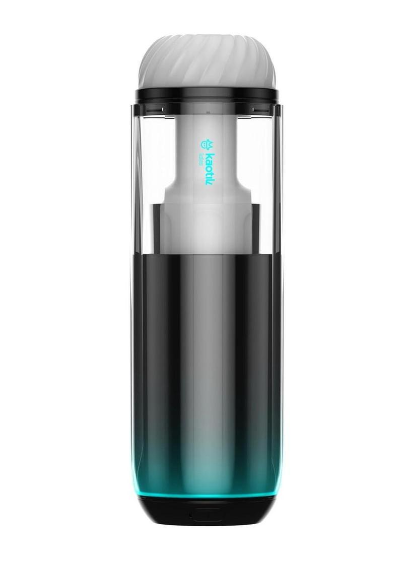 Svakom The Cocoon Silicone App Control Rechargeable Masturbator - Black/Blue