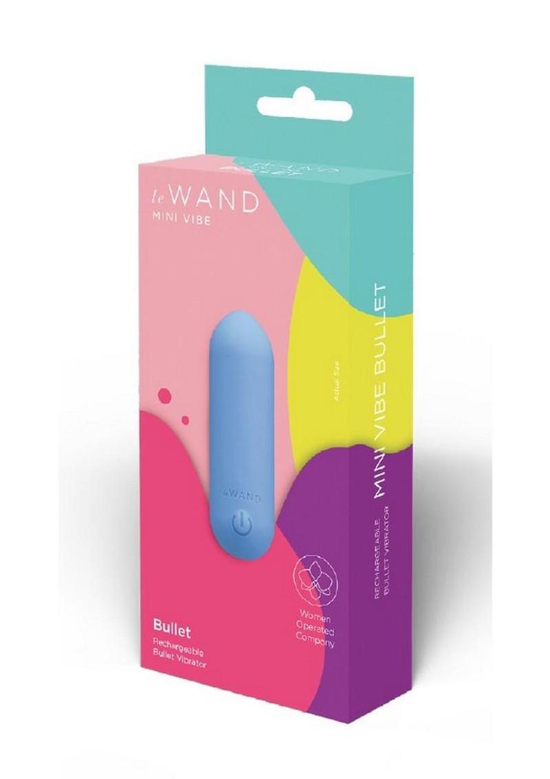 Le Wand Mini Vibe Rechargeable Bullet Vibrator - Blue