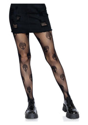 Leg Avenue Alien Net Tights - Black - One Size